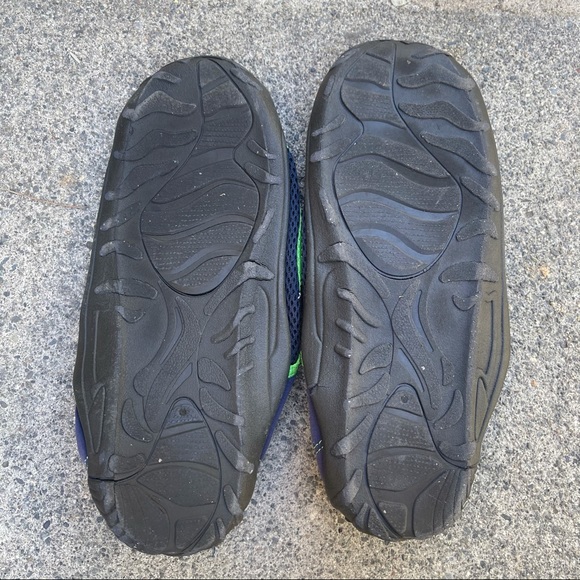 Navy Blue & Green Velcro Rubber Water Shoes | 11 - Picture 6 of 9